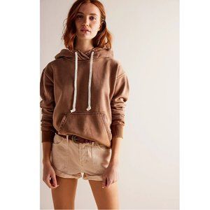 Free People We The Free Zuma Hooded Sweatshirt Top Oversized Ombre S New